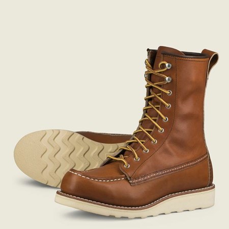 Red Wing 8-inch Moc Tall Boot Women's Heritage Boots Brown | 4817NALGU