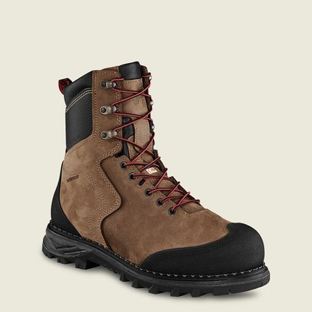 Red Wing Burnside 8-inch Waterproof, CSA Safety Toe Boot Men's Work Boots Brown / Black | 7968ODHNP  Red Wing Burnside 8-inch Waterproof, CSA Safety Toe Boot Men's Work Boots Brown / Black | 7968ODHNP
