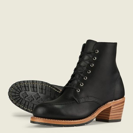 Red Wing Clara Heeled Boot Women's Heritage Boots Black | 5781VMUWL