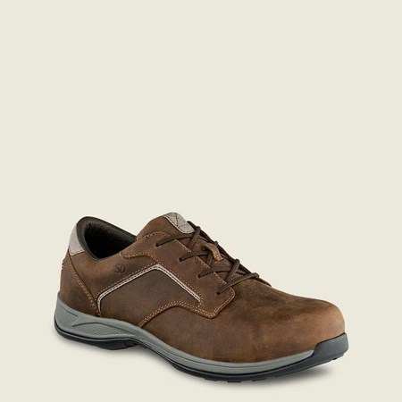 Red Wing ComfortPro Safety Toe Oxford Men's Work Shoes Black | 4705UFWQB