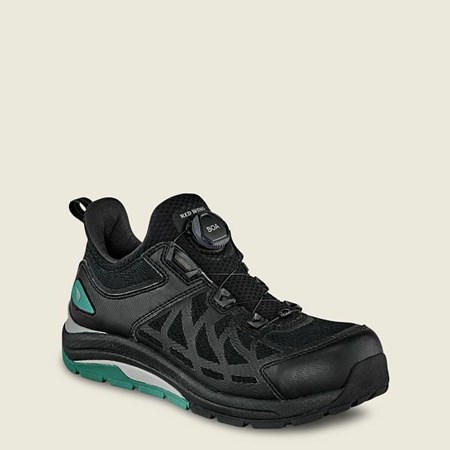 Red Wing CoolTech Athletics Safety Toe Women's Work Boots Black | 2037VHZES