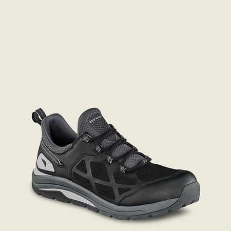 Red Wing CoolTech Athletics Soft Toe Men's Work Shoes Black | 6712BUGSI