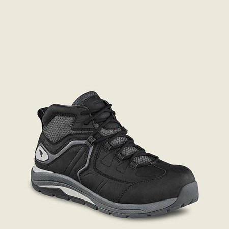 Red Wing CoolTech Athletics Waterproof, Safety Toe Men's Work Shoes Black | 7501KCOWH