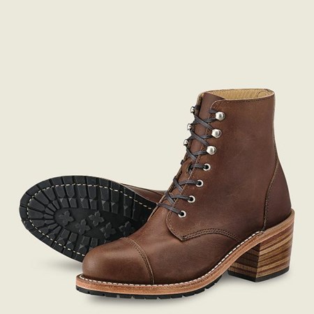 Red Wing Eileen Heeled Boot Women's Heritage Boots Brown | 8125NIWVB