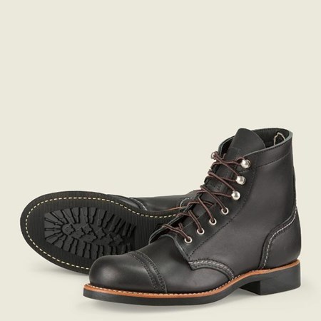 Red Wing Iron Ranger Short Boot Women's Heritage Boots Black | 0839AFPBW