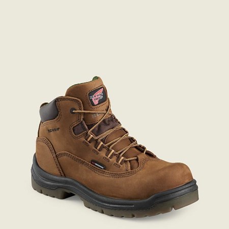 Red Wing King Toe 5-inch Waterproof Women's Soft Toe Boots Brown | 3846TKFEI