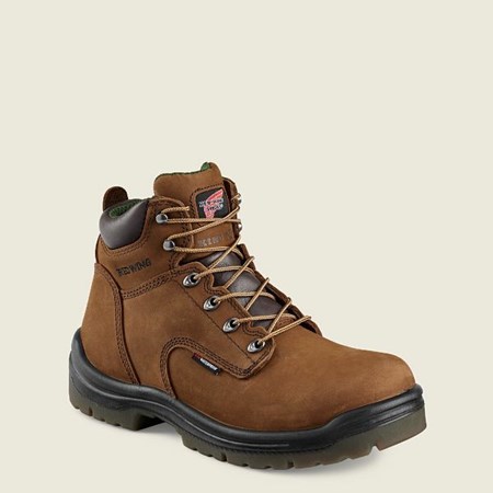 Red Wing King Toe 6-inch Waterproof Safety Toe Boot Men's Work Boots Brown | 8961QYGFZ  Red Wing King Toe 6-inch Waterproof Safety Toe Boot Men's Work Boots Brown | 8961QYGFZ