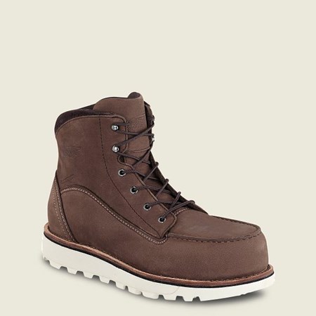 Red Wing Traction Tred Lite 6-inch Waterproof Women's Soft Toe Boots Brown | 1093IQZGK