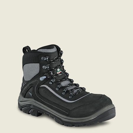 Red Wing Tradeswoman 6-inch Waterproof CSA Women's Soft Toe Boots Black | 0129RIOUH