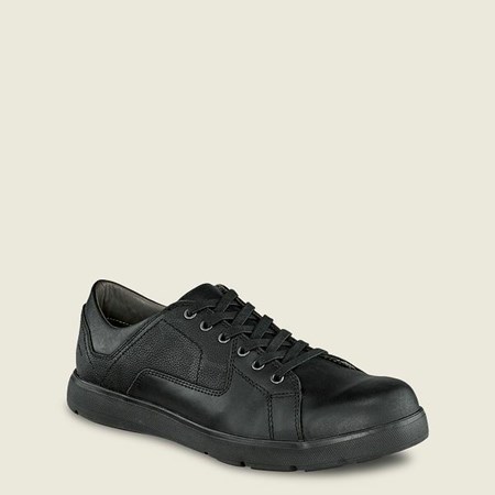 Red Wing Zero-G Lite Leather Oxford Men's Work Shoes Black | 1437UVCIB